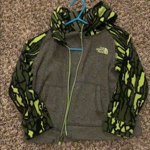 North face zip up hoodie